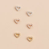 AROS AMOR BAÑADOS EN ORO BLANCO
