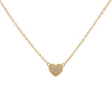 COLLAR CORAZÓN BAÑADO EN ORO