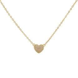 COLLAR CORAZÓN BAÑADO EN ORO | BOAZ JOYAS