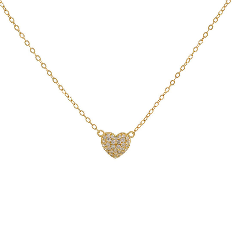 COLLAR CORAZÓN BAÑADO EN ORO | BOAZ JOYAS