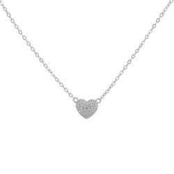 COLLAR CORAZÓN PLATA | BOAZ JOYAS