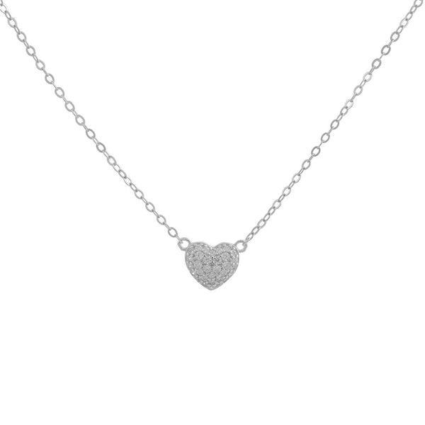 COLLAR CORAZÓN PLATA | BOAZ JOYAS