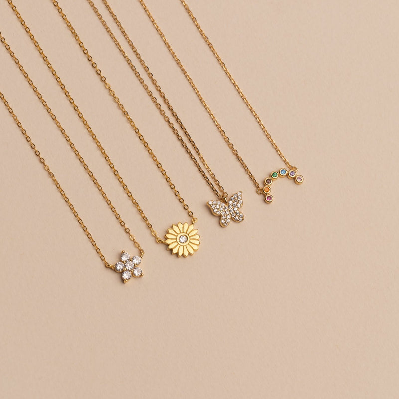 COLLAR GIRASOL BAÑADO EN ORO | BOAZ JOYAS