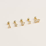 PIERCING KIM BAÑADO EN ORO (1 UNIDAD)