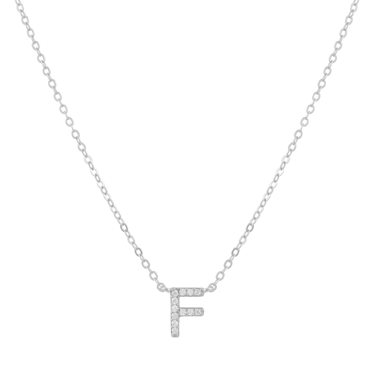 COLLAR INICIAL SHINE PLATA