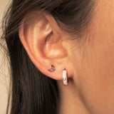 AROS SIENA PINK BAÑADOS EN ORO BLANCO