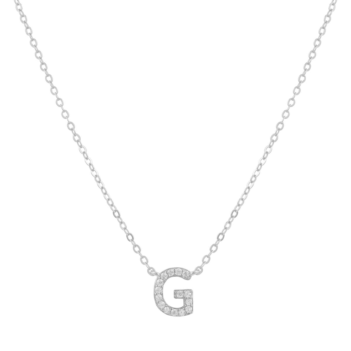 COLLAR INICIAL SHINE PLATA