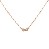 COLLAR INFINITO BAÑADO EN ORO ROSADO