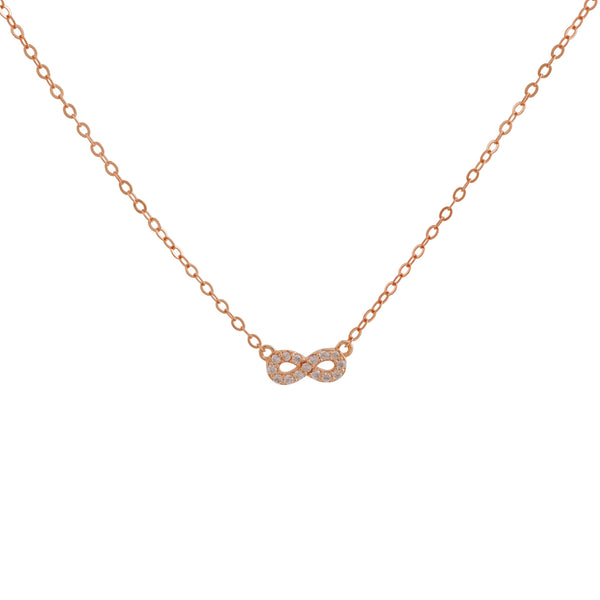 COLLAR INFINITO BAÑADO EN ORO ROSADO | BOAZ JOYAS