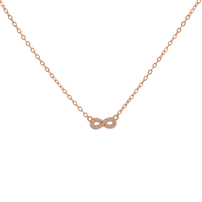 COLLAR INFINITO BAÑADO EN ORO ROSADO | BOAZ JOYAS