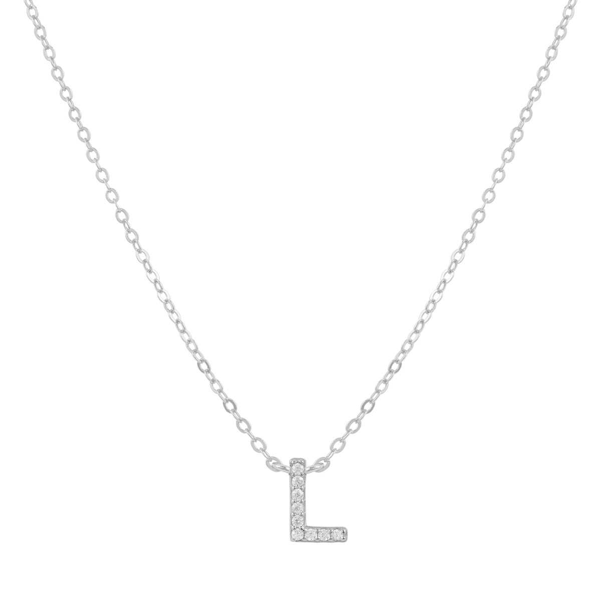COLLAR INICIAL SHINE PLATA