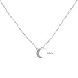 COLLAR LUNA PLATA