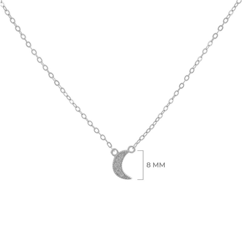 COLLAR LUNA PLATA | BOAZ JOYAS