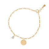 PULSERA MAMÁ SIEMPRE BAÑADA EN ORO