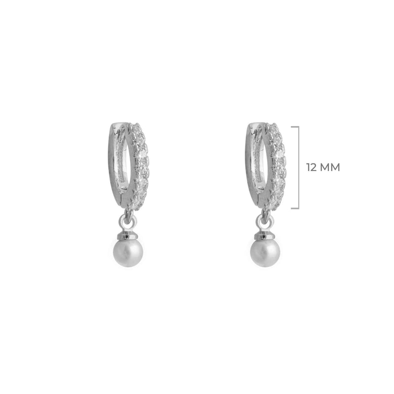 ARGOLLAS MYSTIC BAÑADAS EN ORO BLANCO | BOAZ JOYAS