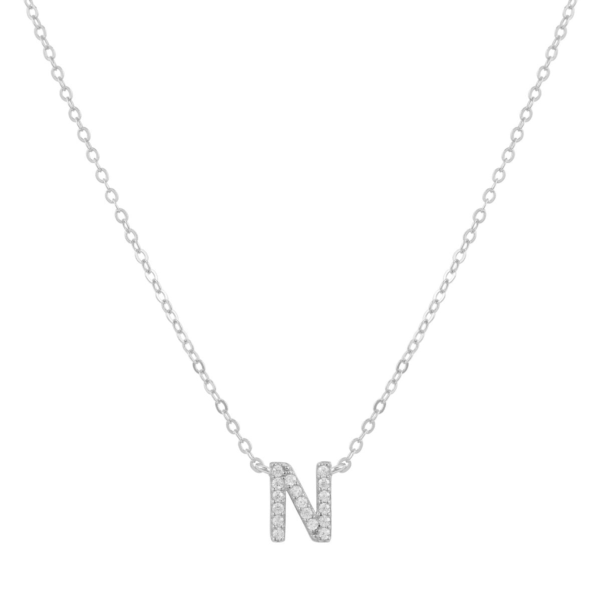 COLLAR INICIAL SHINE PLATA