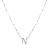 COLLAR INICIAL SHINE PLATA