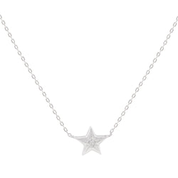 COLLAR ONE STAR PLATA | BOAZ JOYAS