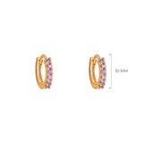 ARGOLLAS POLAR LILA BAÑADAS EN ORO