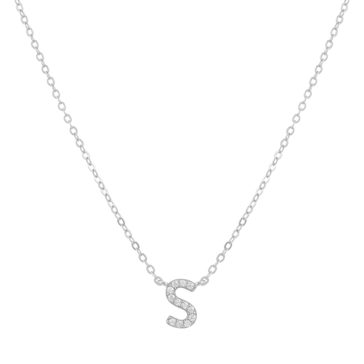 COLLAR INICIAL SHINE PLATA