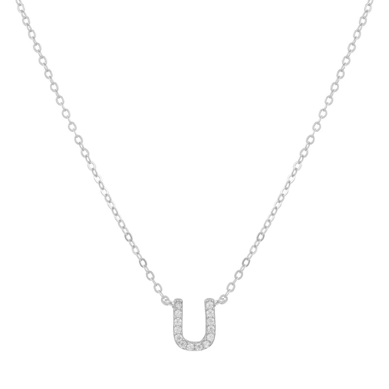 COLLAR INICIAL SHINE PLATA | BOAZ JOYAS