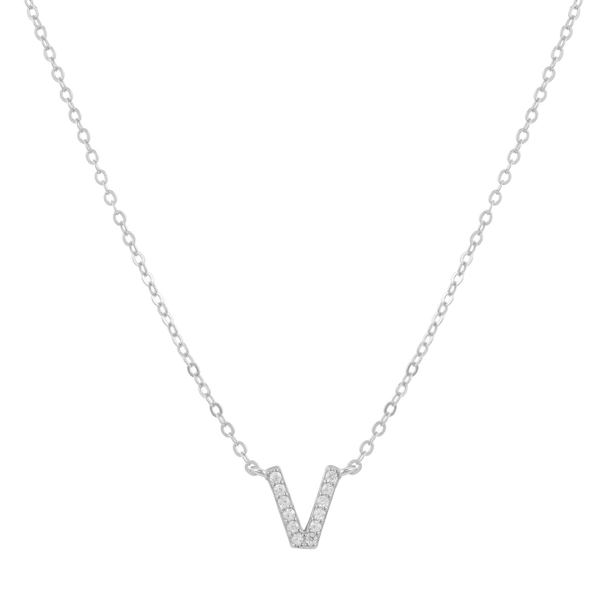 COLLAR INICIAL SHINE PLATA