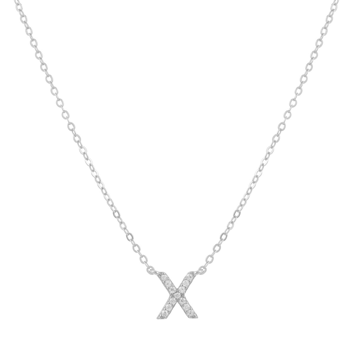 COLLAR INICIAL SHINE PLATA