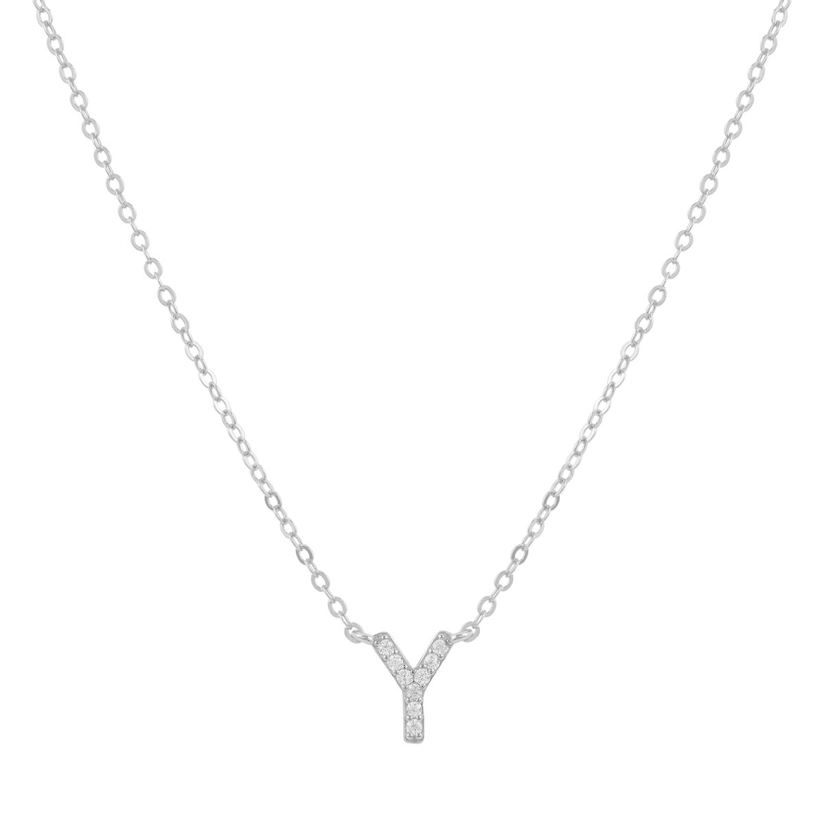 COLLAR INICIAL SHINE PLATA